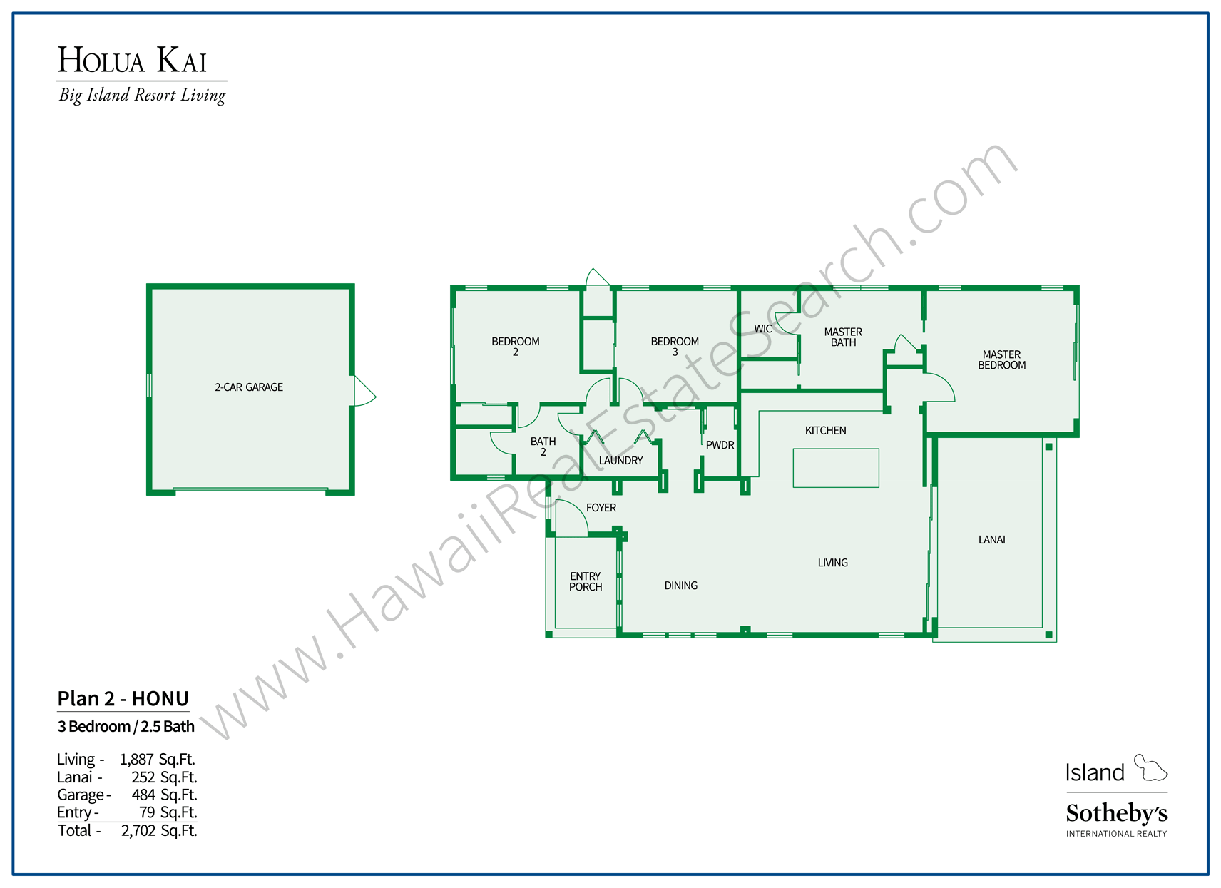 Holua Kai Floor Plan 2